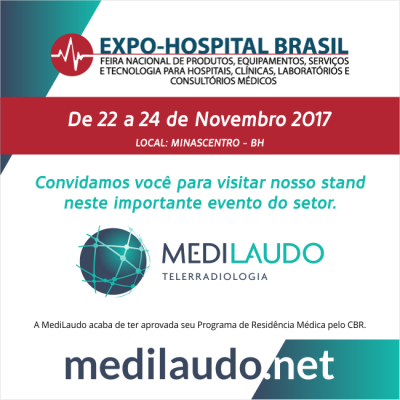 A Medilaudo estará presente na Expo-Hospital Brasil